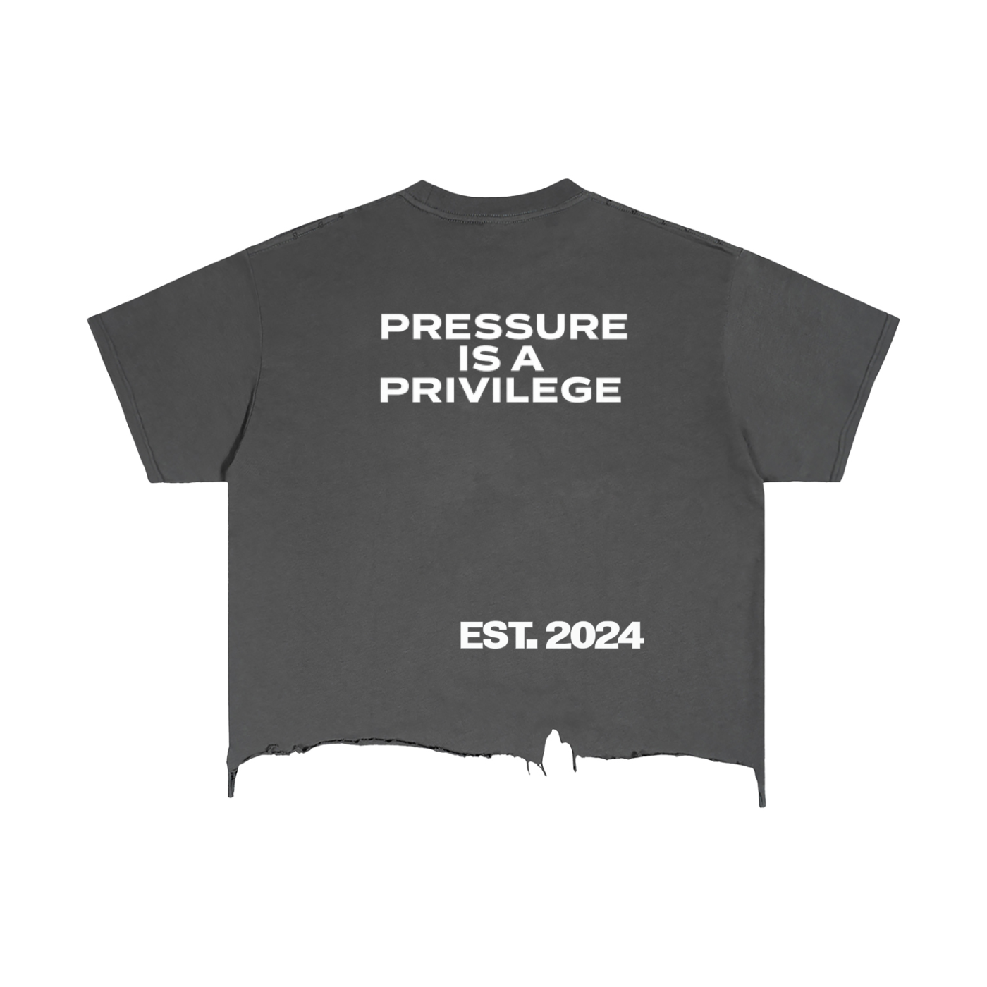 Vintage Wash Boxy Distressed Hem T-Shirt